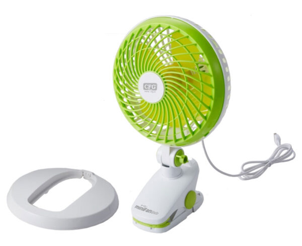 Ventilatore Minifan Usb clip tavolo/parete 4 pale D.cm.22 silenzioso