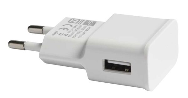 Caricatore presa muro 1usb bianco