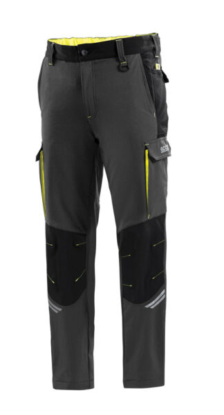 Pantalone Tech Trousers Sparco grigio-giallo fluo