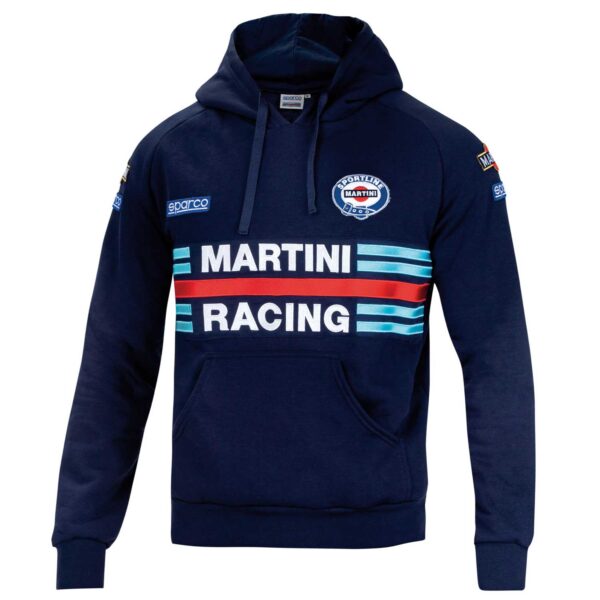 Felpa Hoodie Martini Racing Blu