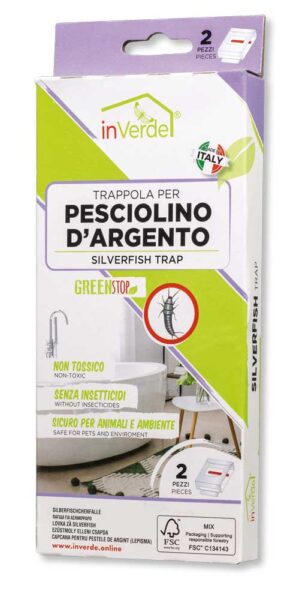 Trappola pesciolino d'argento 2pz.