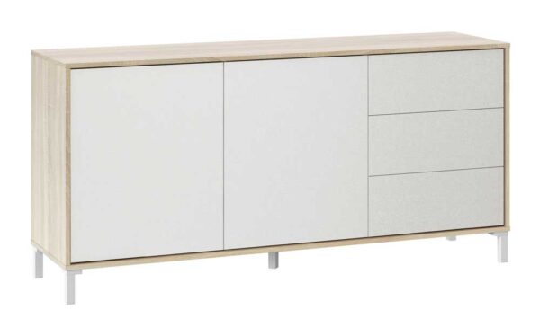 Credenza 2 ante + 3 cassetti Brooklin 154x41x74h