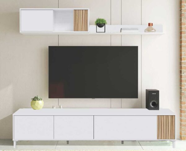 Mobile soggiorno tv Ethna 200x40x47h